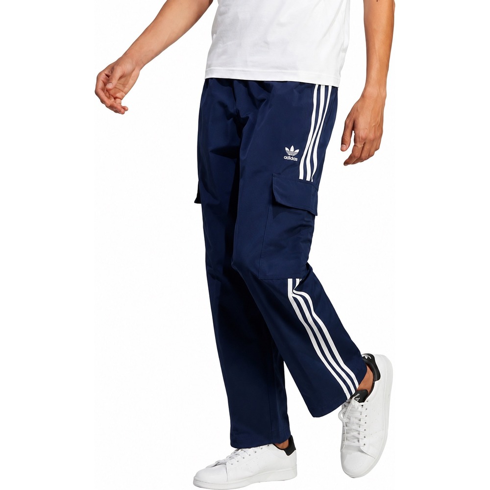 adidas Originals Men's Adicolor Classics 3-Stripes Cargo Pants Blue Medium NWT